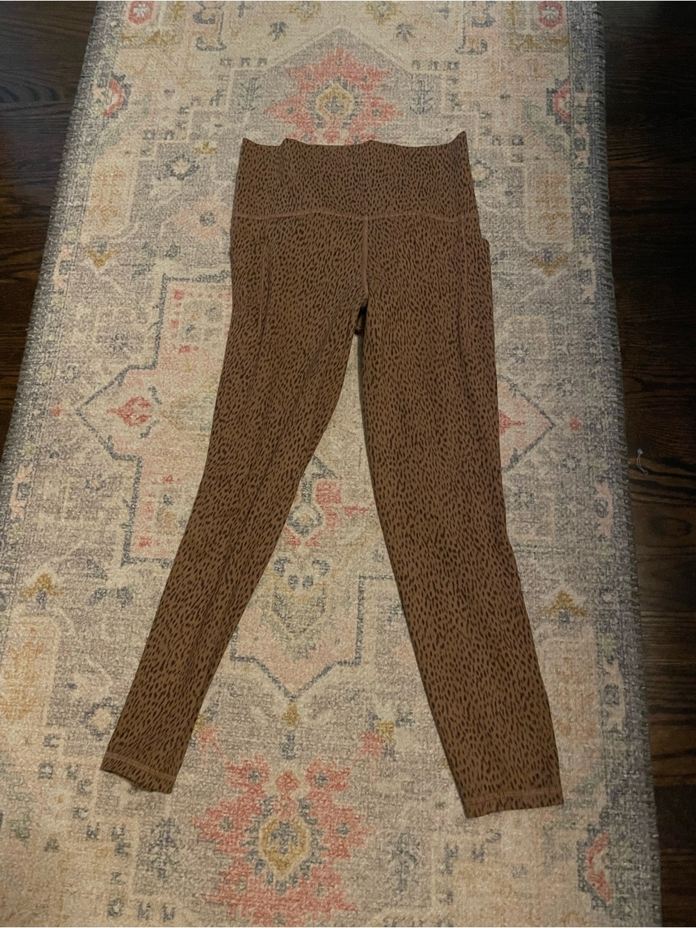 Athleta Brown Printed High-Rise Leggings